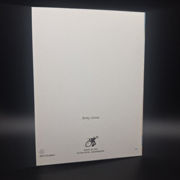 Betty Giroux Blank Note Card Colorful Beach Scene Baby Pail Sand Sea Ocean LakeZ - Picture 3 of 4